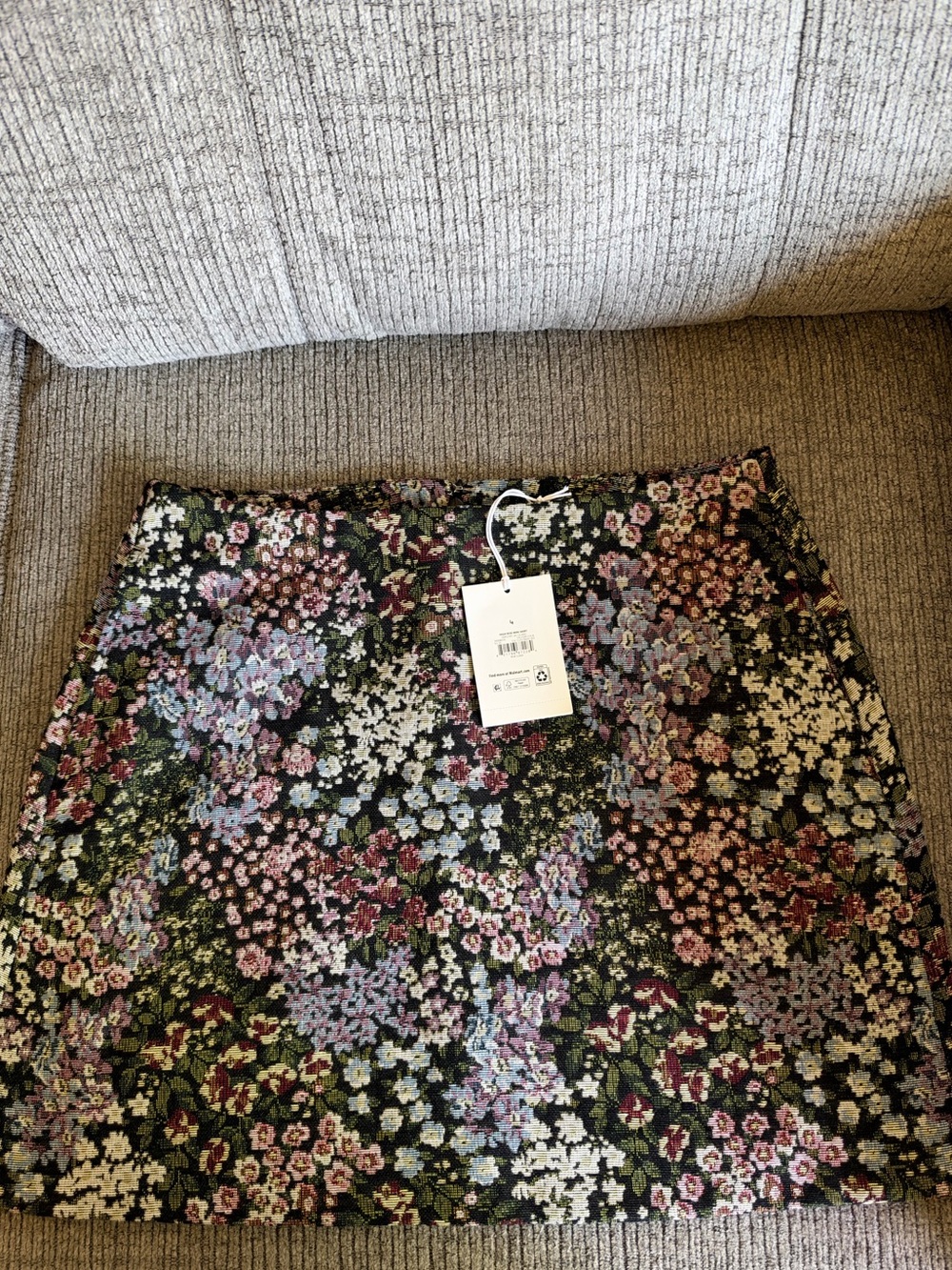 High-Rise Jacquard Mini Skirt